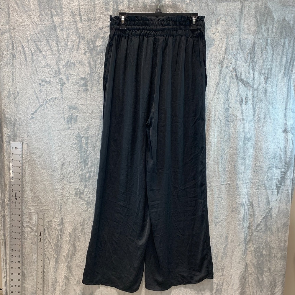 Red Carter Women's Swimsuit Cover Up Pants M Black Wide Leg Pockets Side Tie
